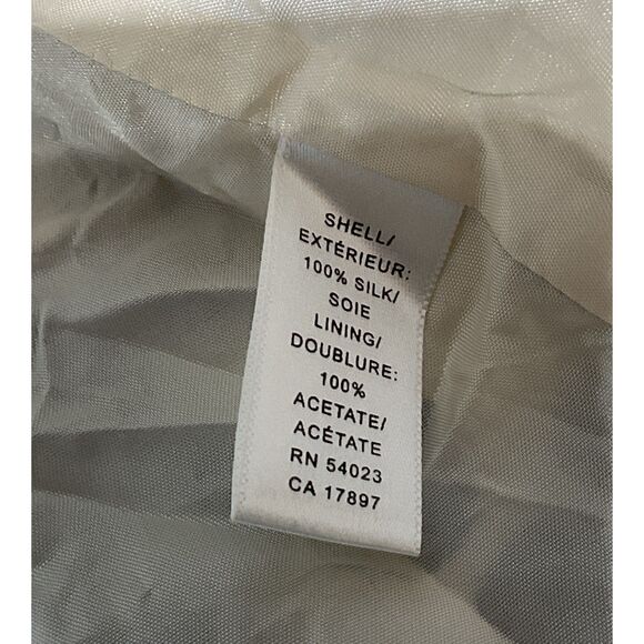 Banana Republic Silk Polka Dot Skirt Sz 6 - Picture 7 of 9